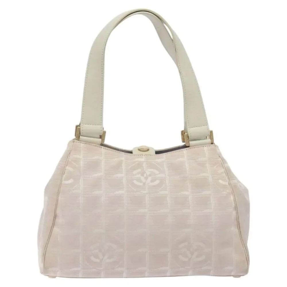 Chanel Travel Line Pink Nylon Handbag (Pre-Owned) - Picture 2 of 16